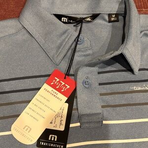 Travis Mathew Prestige Blue Polo Shirt